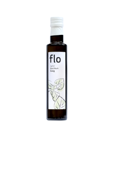 Picture of flo Bio- Apfel Basilikum Essig 250ml / farm-life-organic