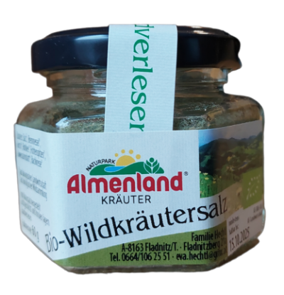 Bild von Bio-Wildkräutersalz fein 60g